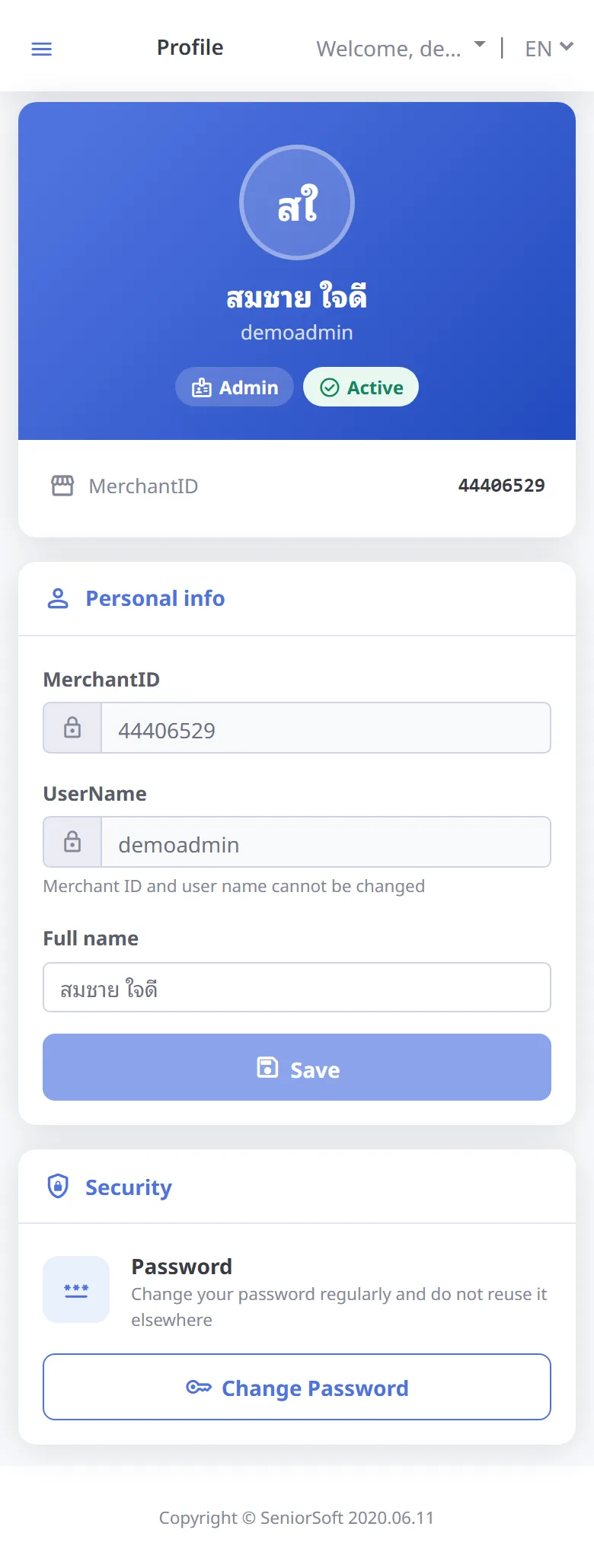 Edit your name (mobile)