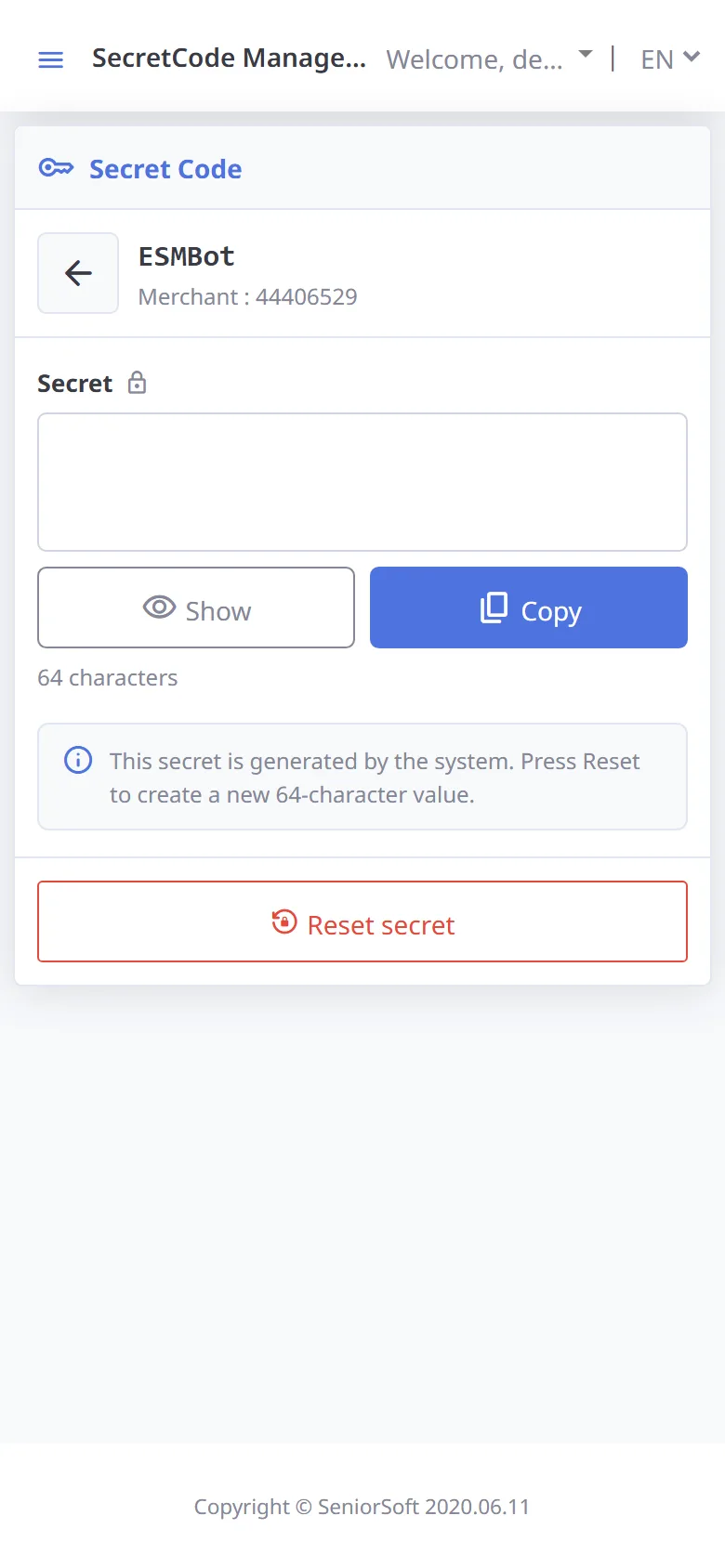 The secret is hidden (mobile)