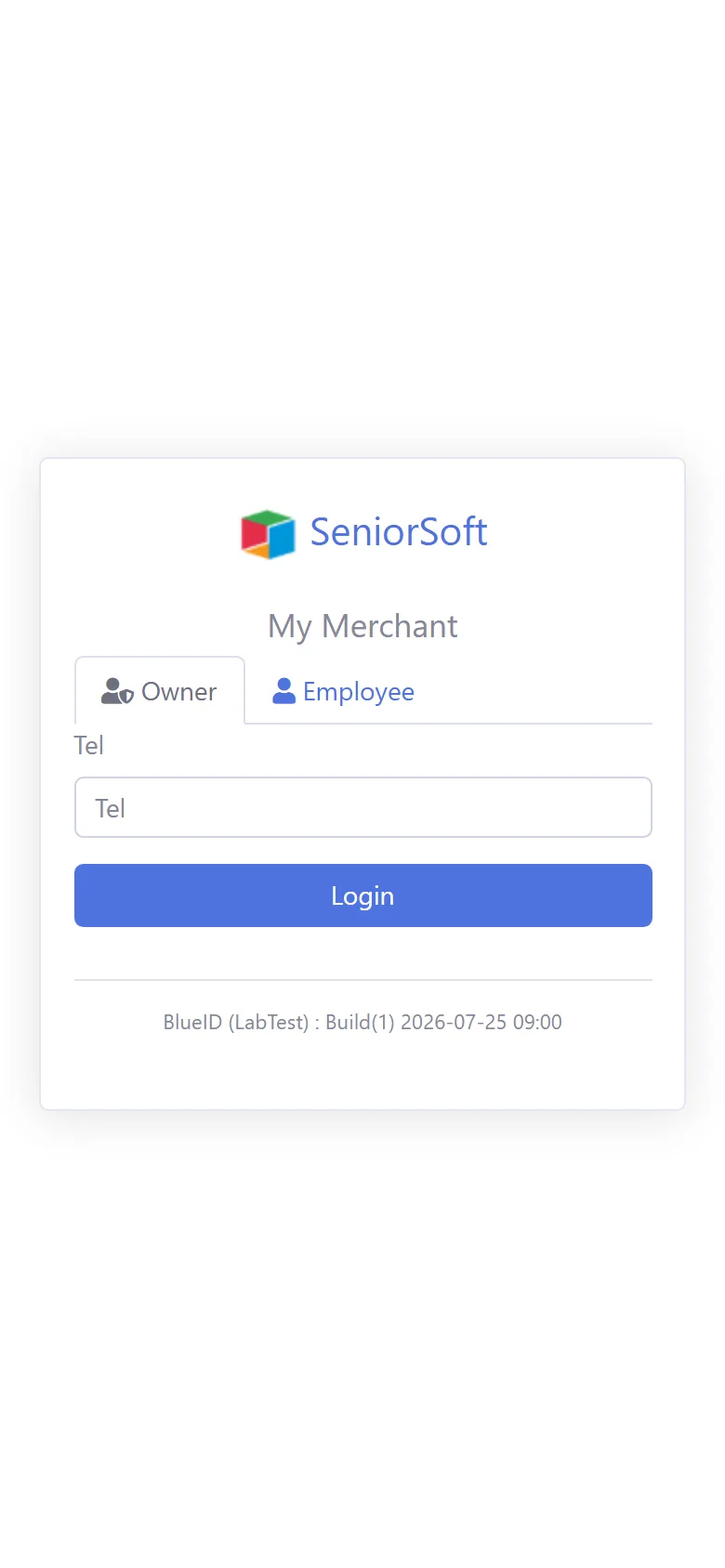 Sign in as the store owner (Owner) (mobile)